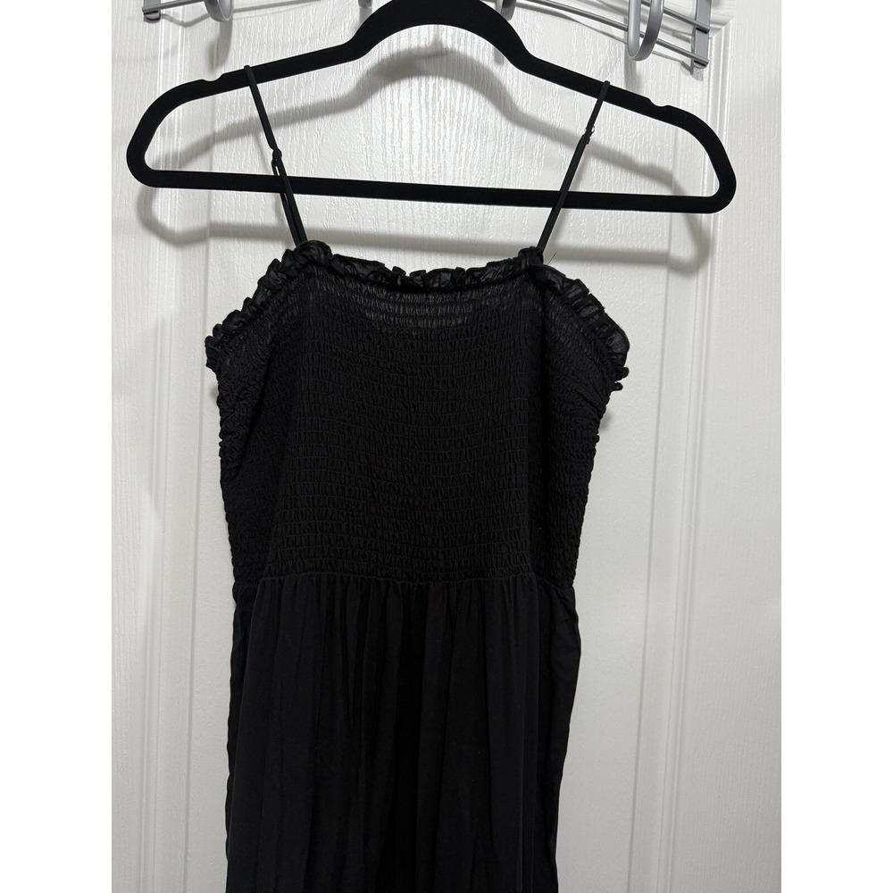 Birch And Stone Black Maxi Dress Women's Large Black Beach Vacation Bohemian NWT